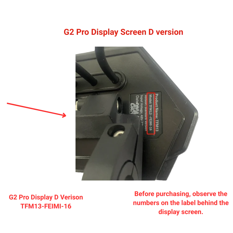 G2 Pro-skärm D-versionen