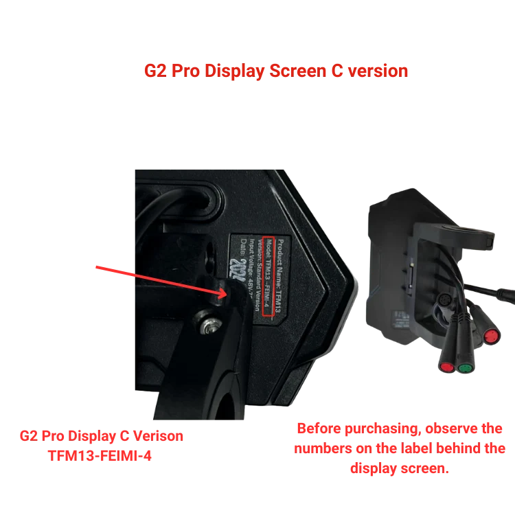 G2 Pro-skärm C-version