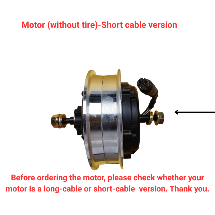 G3 Pro Motor (ohne Reifen) – Kurzes Kabel, Version B