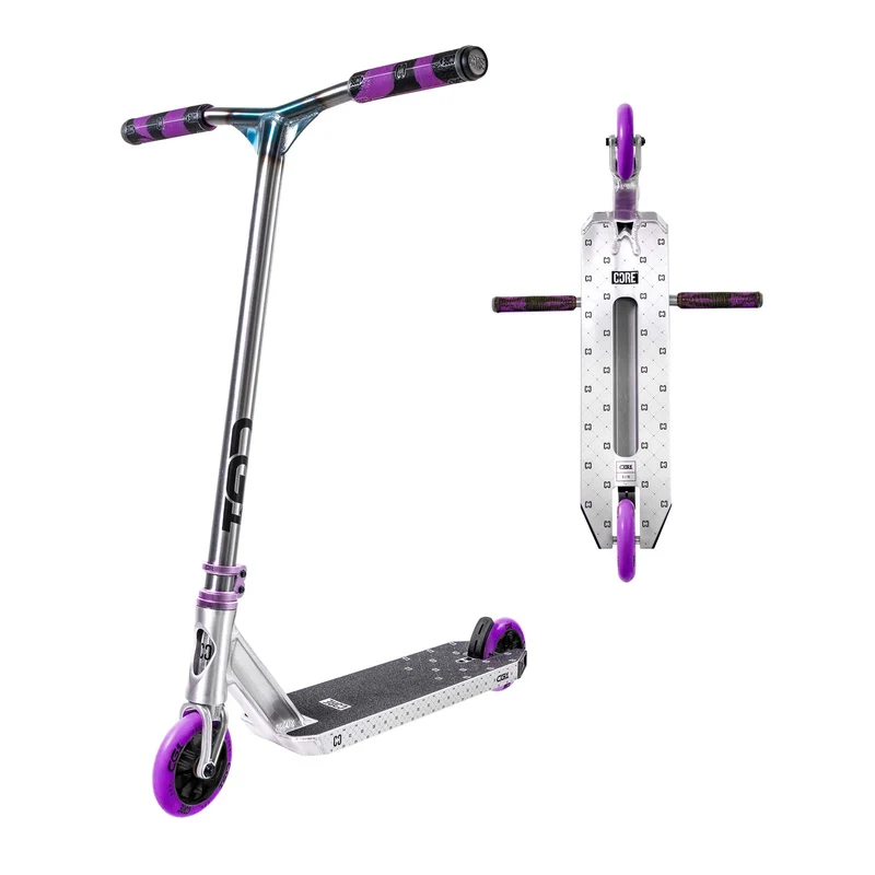 CORE CG1 Complete Scooter - Raw/Purple