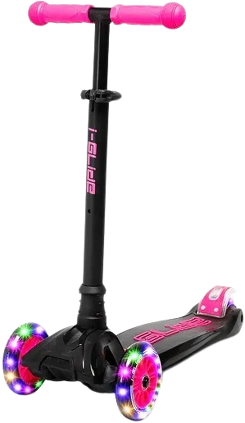 i-Glide 3 Wheel Sparkcykel Barn (Black/Pink)