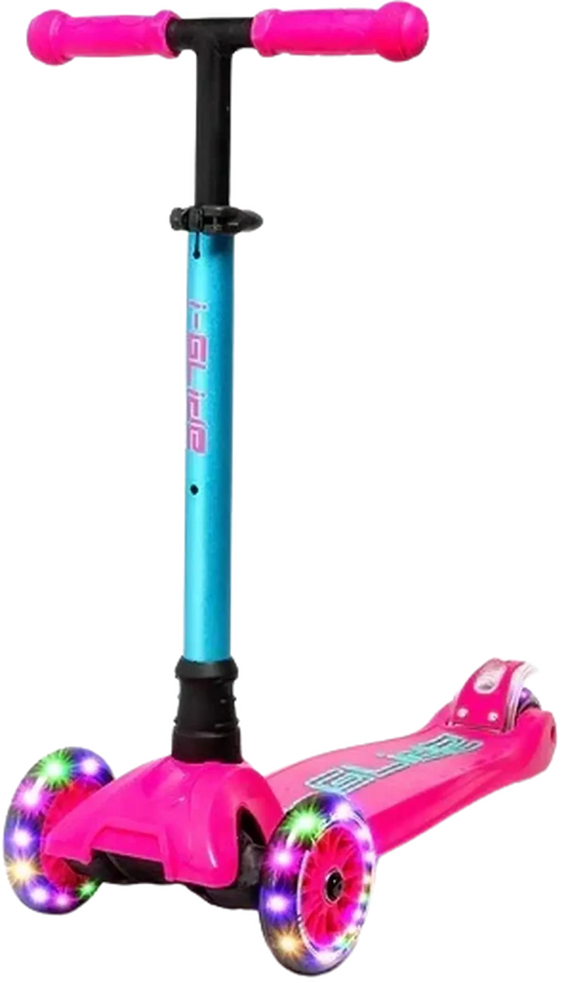 i-Glide 3 Wheel Sparkcykel Barn (Pink/Aqua)