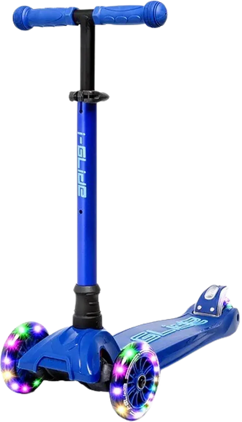 i-Glide 3 Wheel Sparkcykel Barn (Blue/Blue)
