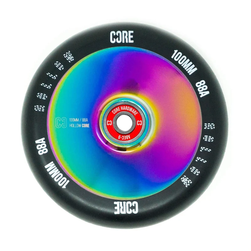 CORE Hollow Stunt Scooter Wheel 100mm - NeoChrome/Black