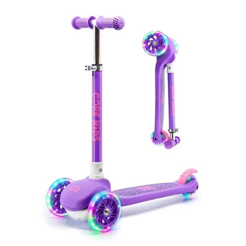 CORE Kids Foldy 3 Wheel Scooter - Purple