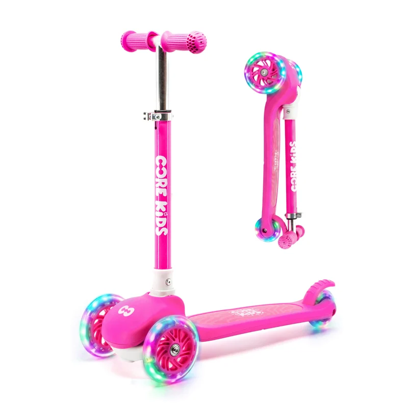 CORE Kids Foldy 3 Wheel Scooter - Pink