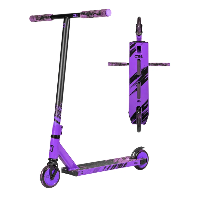 CORE CB1 Complete Scooter - Black/Purple