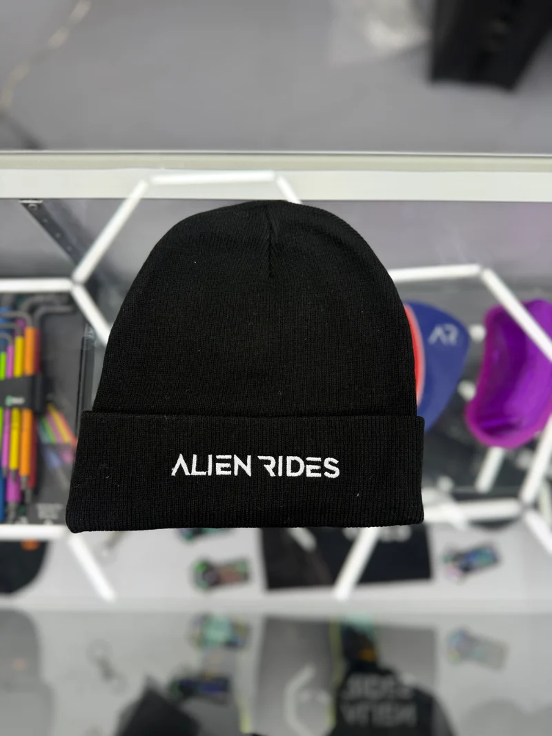 Alien Rides Cuffed Beanie
