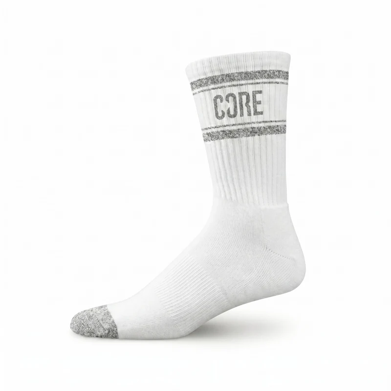 CORE Skate Socks Performance Crew - Classic, White