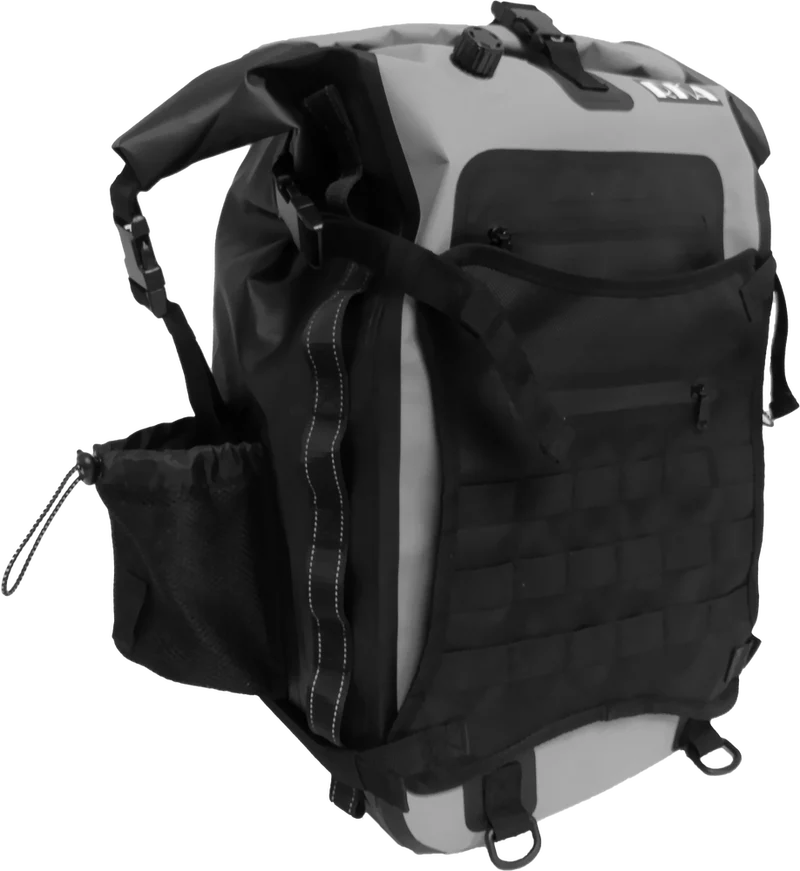 RUGGED MOTORCYCLE BACKPACK 30L BLACK/GRAY