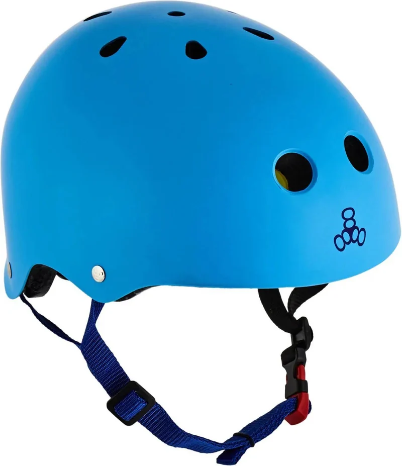Triple Eight Dual Certified MiPS Skatehjälm (Blå)