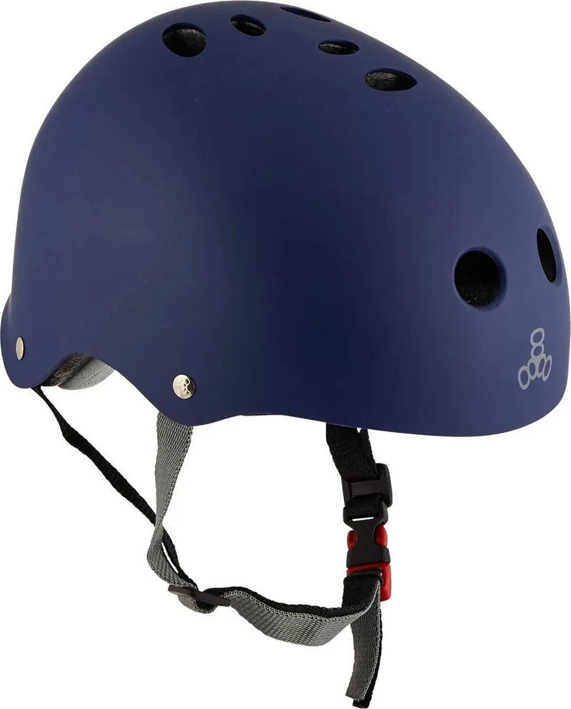 Triple Eight Certified Sweatsaver Hjälm (Navy Rubber)