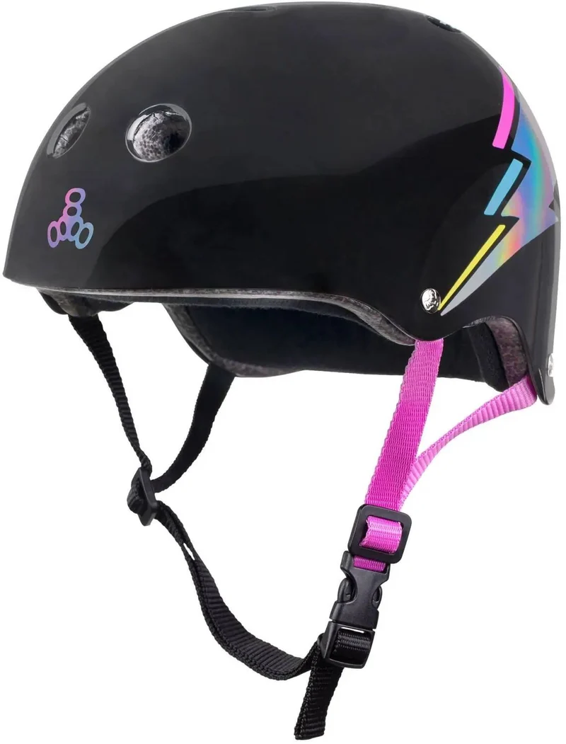 Triple Eight Certified Sweatsaver Hjälm (Black Hologram)