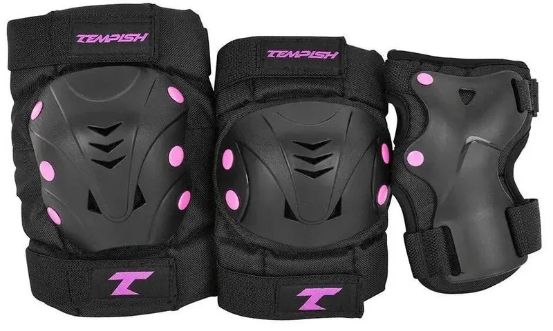Tempish Taky Skateskydd 3-pack (Svart/Rosa)