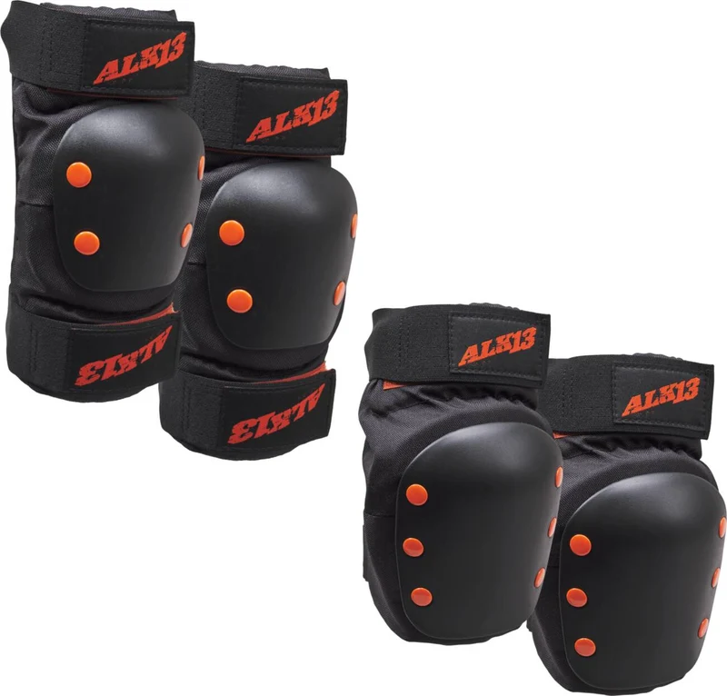 Alk13 Combo Pads (Svart/Röd)