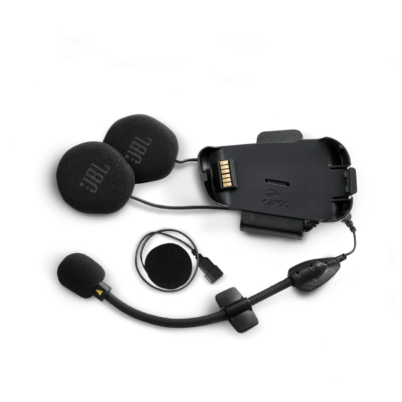 Cardo Scala Rider Packtalk audio kit helmet set sound by JBL 40mm, Black