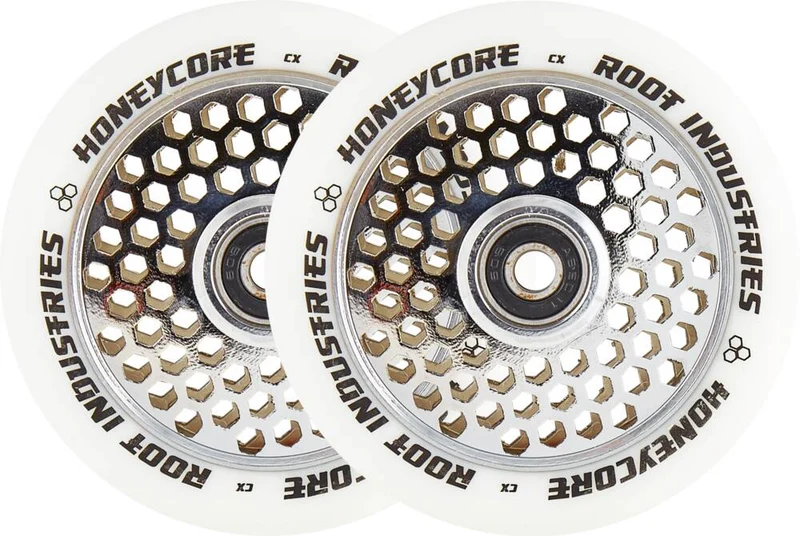 Root Honeycore Vit Komplett 110mm Hjul 2-pack (Mirror)