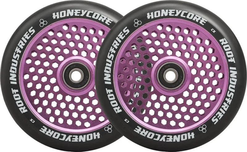 Root Honeycore Svart Komplett 120mm Hjul 2-pack (Lila)