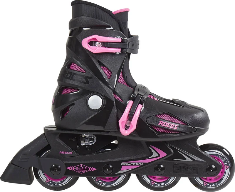 Roces Orlando III Inlines Barn (Black/Pink)