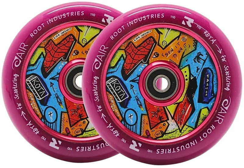 Root Air KOTA Trick Sparkcykel Hjul 2-Pack (Lila)