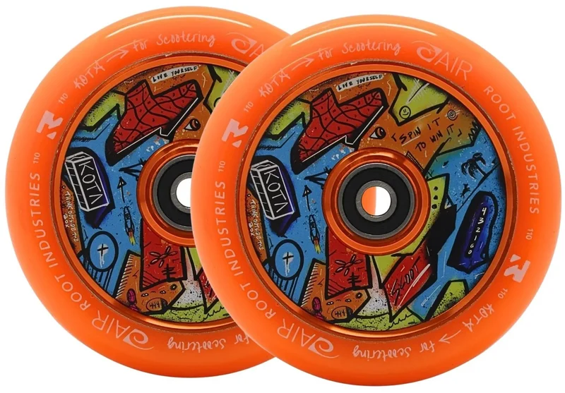 Root Air KOTA Trick Sparkcykel Hjul 2-Pack (Orange)
