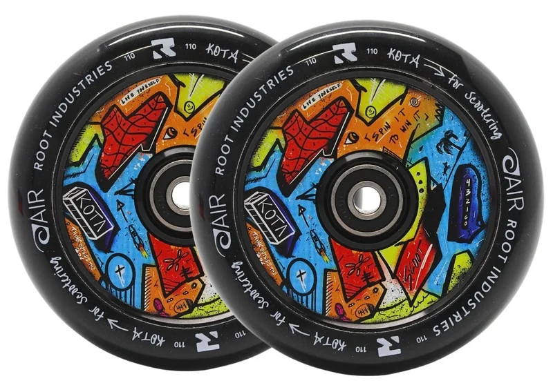 Root Air KOTA Trick Sparkcykel Hjul 2-Pack (Svart)