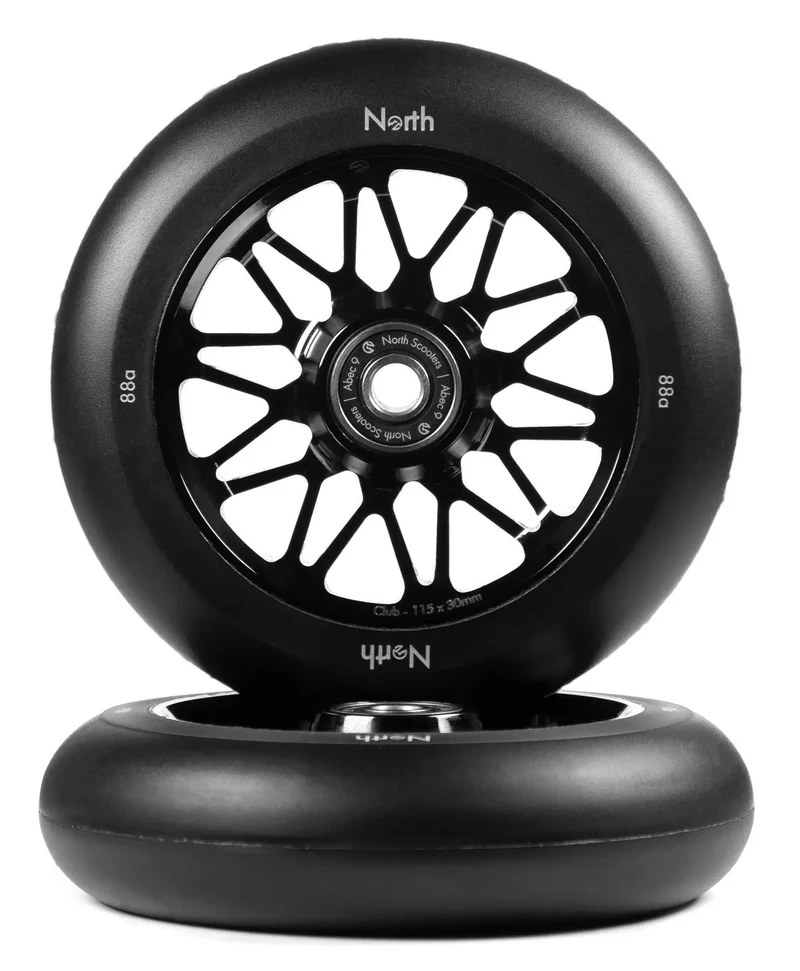 North Club G4 Trick Sparkcykel Hjul 2-Pack (Matte Black)