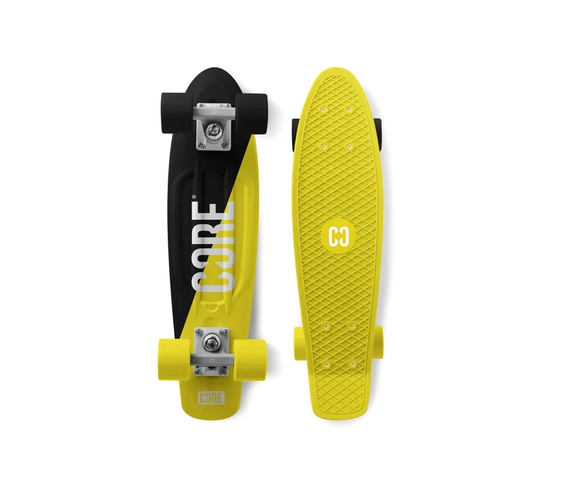 CORE Plastic Cruiser Board P1 22" - Split Yellow/Black