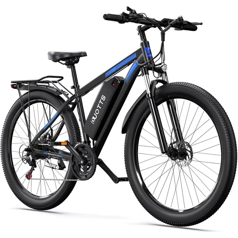 Duotts C29 Electric Bike, 1000W Motor, 80km Range, Black/Blue