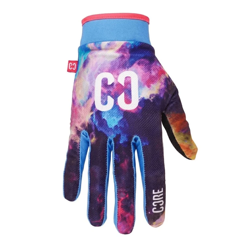 CORE Protection Aero BMX Bike Gloves - Neon Galaxy