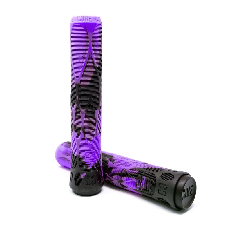 CORE Pro Handlebar Grips, Soft 170mm - Fuchsia (Purple/Black)