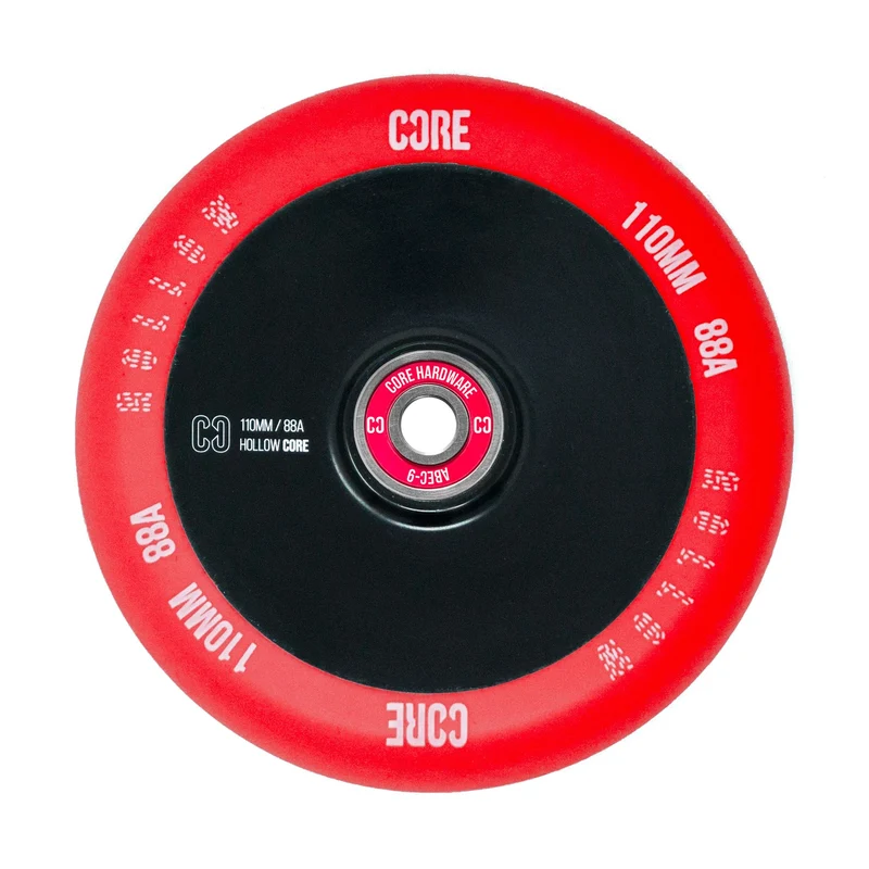 CORE Hollow Stunt Scooter Wheel V2 110mm - Red/Black