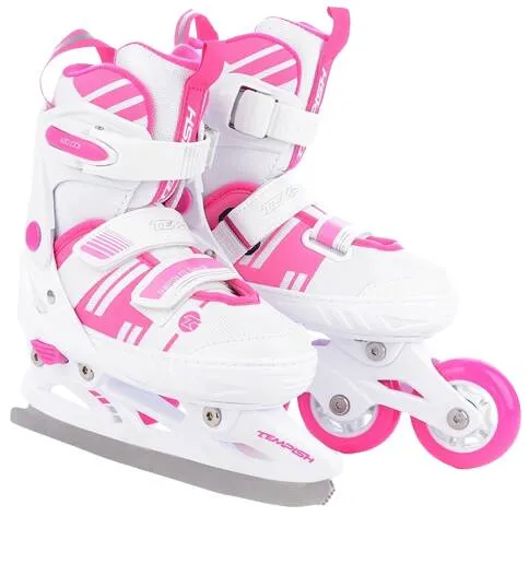 Tempish Misty Duo Justerbar Inlines Barn (White/Pink)