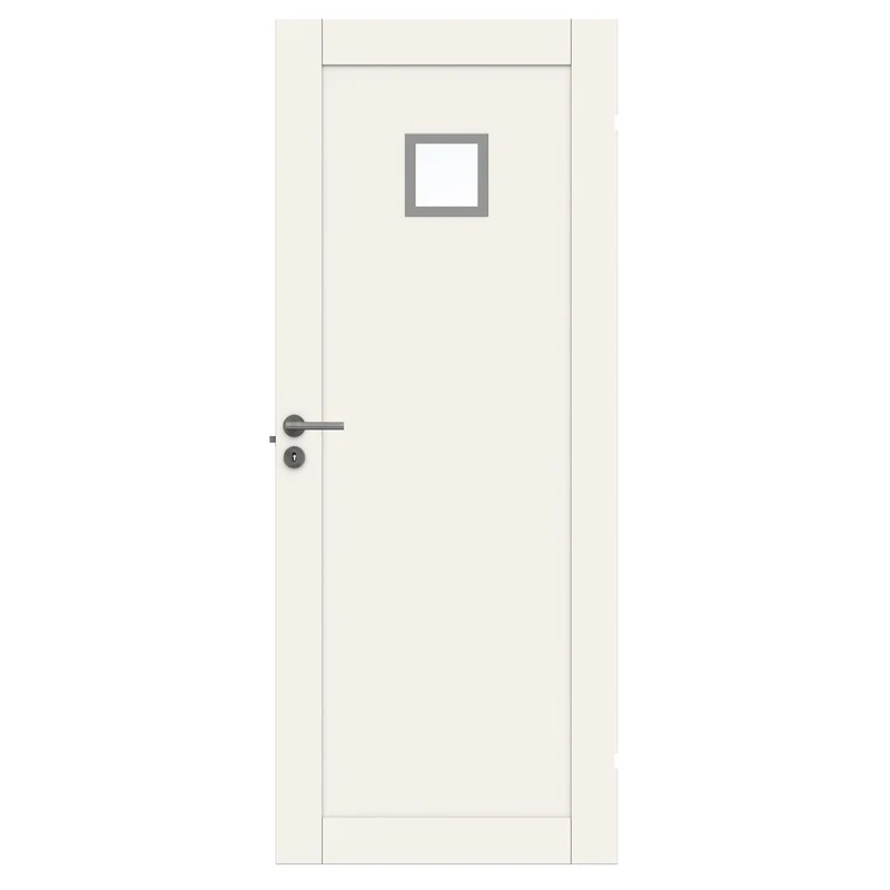 Unique 01L GWA 120 White Door Leaf with Clear Glass (8x21 Module Size)