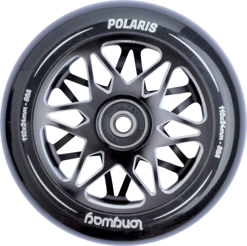 Longway Polaris Sparkcykel Hjul (Svart)