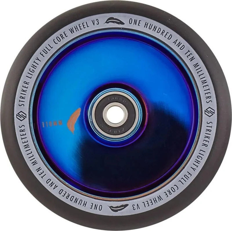 Striker Lighty Full Core V3 Svart Sparkcykel Hjul (Blue Chrome)