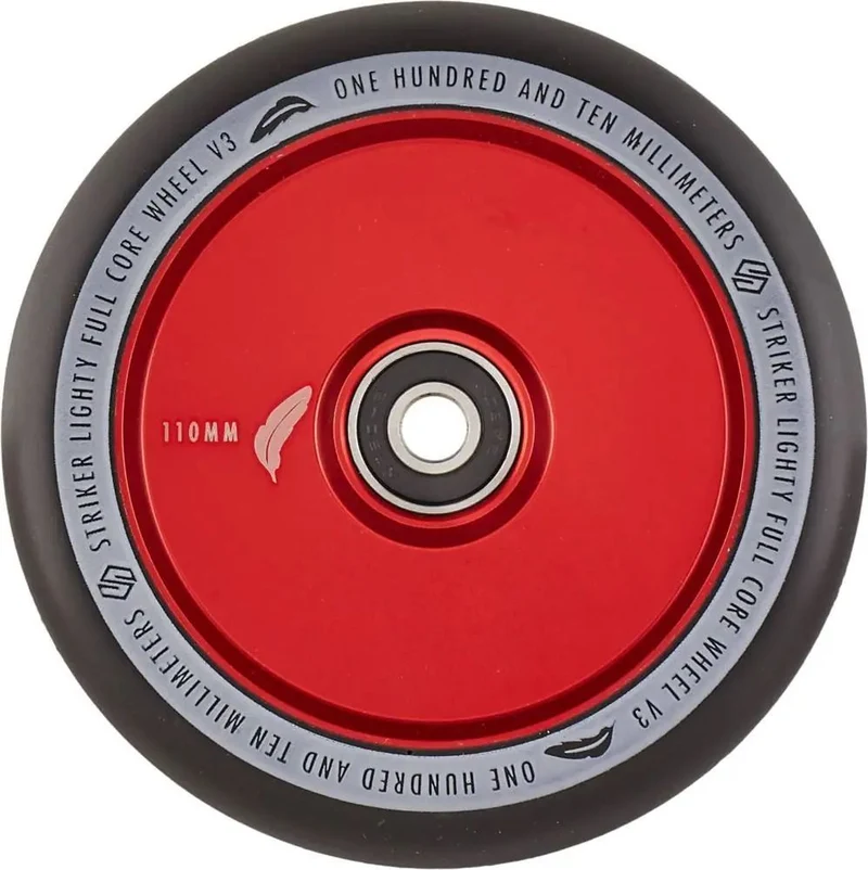 Striker Lighty Full Core V3 Svart Sparkcykel Hjul (Röd)