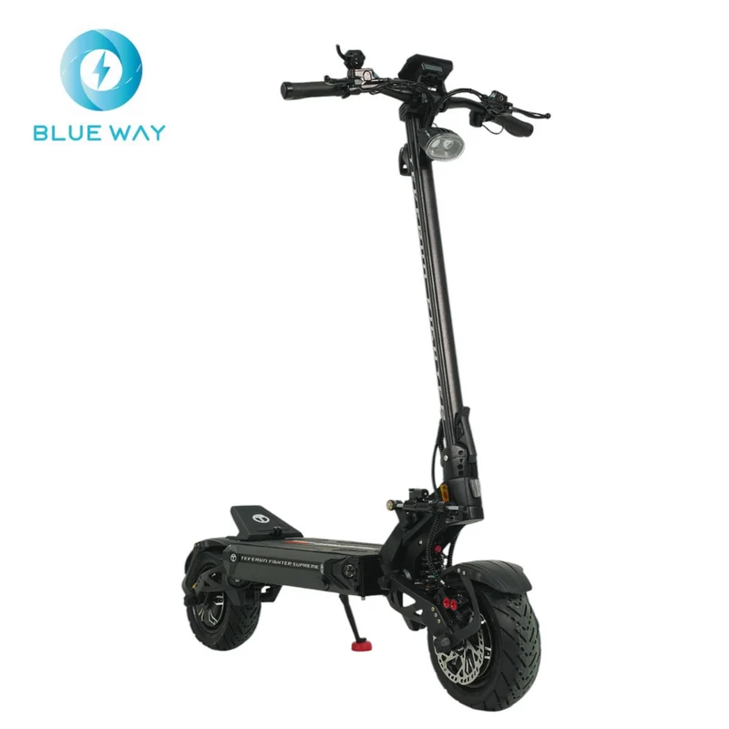 Teverun fighter SUPREME ULTRA 60Ah, incl. fast charger + steering damper + TFT 4' display with NFC +adjustable hydraulic suspension +GPS +4 piston full hydraulic brake +PKE