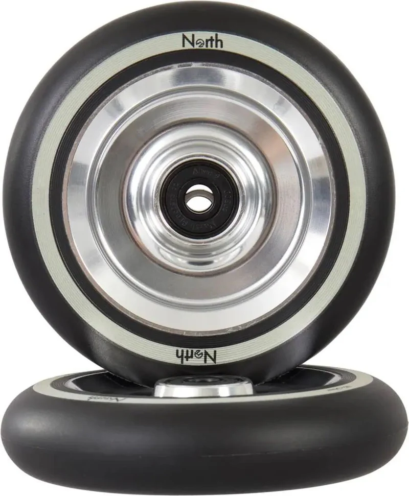 North Fullcore G2 Trick Sparkcykel Hjul 2-Pack (Black/Silver Pu)