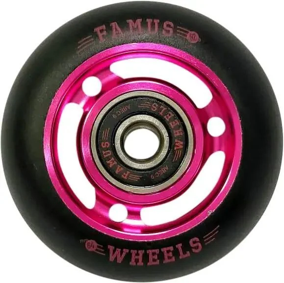 Famus 64mm Complete Aggressive Inline Wheel (Rosa)