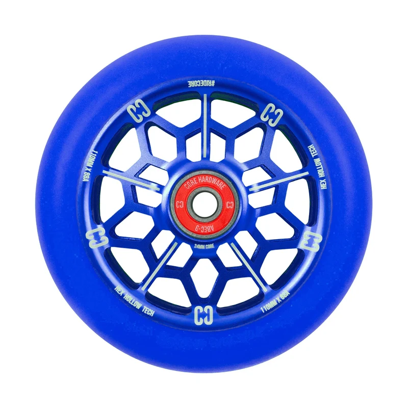 CORE Hex Hollow 110mm Stunt Scooter Wheel – Navy Blue