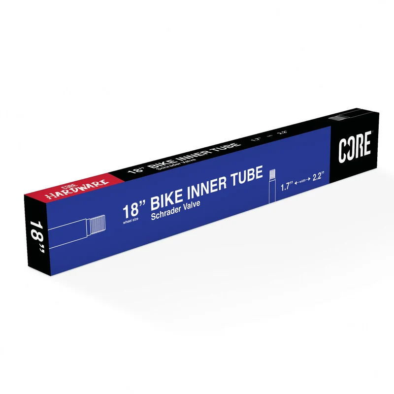 CORE 18″ Bike Inner Tube Schrader Valve 1.7″-2.2″ (Slimline Box)