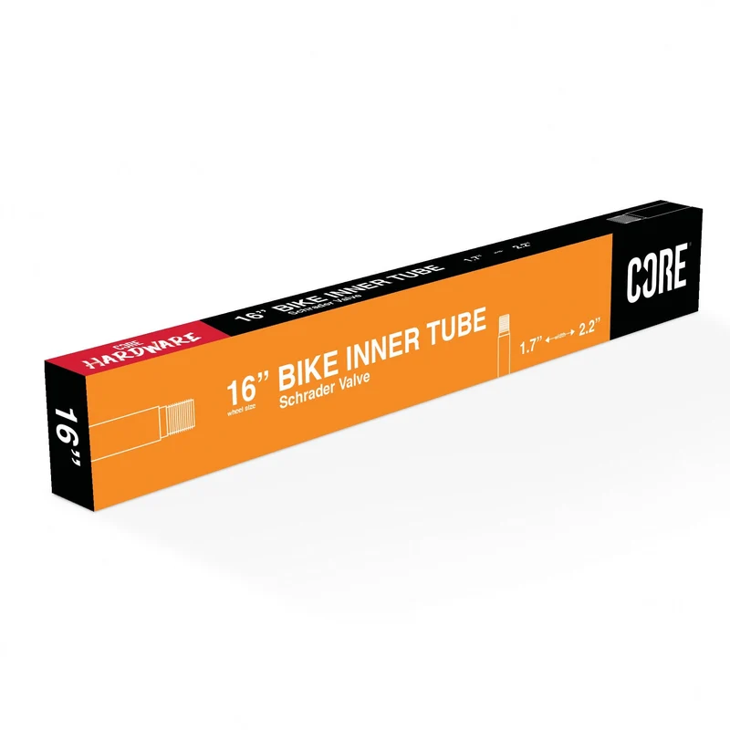 CORE 16″ Bike Inner Tube Schrader Valve 1.7″-2.2″ (Slimline Box)