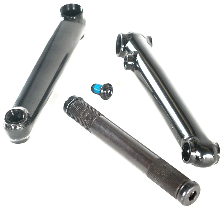 Family Tubular 3-Piece 48-Spline Freestyle BMX Krank (Svart)