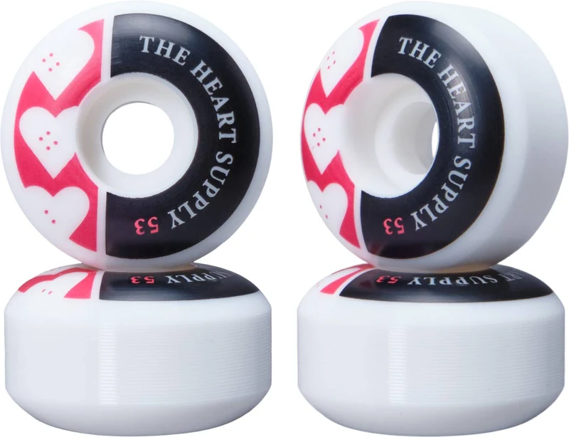 Heart Supply Squad Skateboard Hjul 4-Pack (Röd)