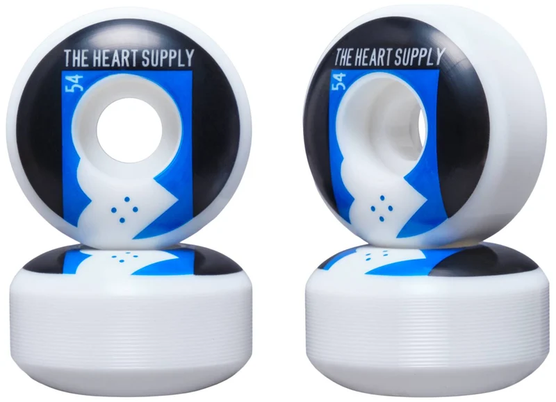 Heart Supply Even Skateboard Hjul 4-Pack (Blå)