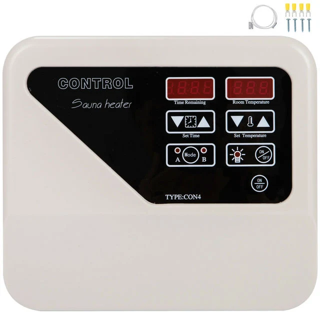 Sauna Heating System Controller, White/Black