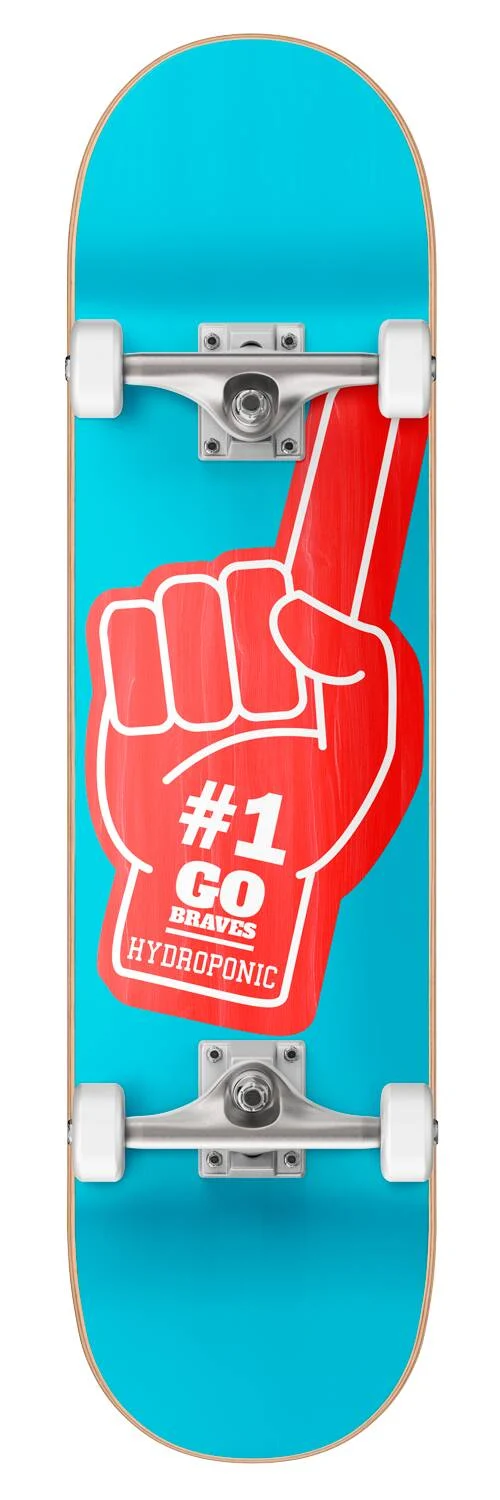 Hydroponic Hand Komplett Skateboard (Cyan)