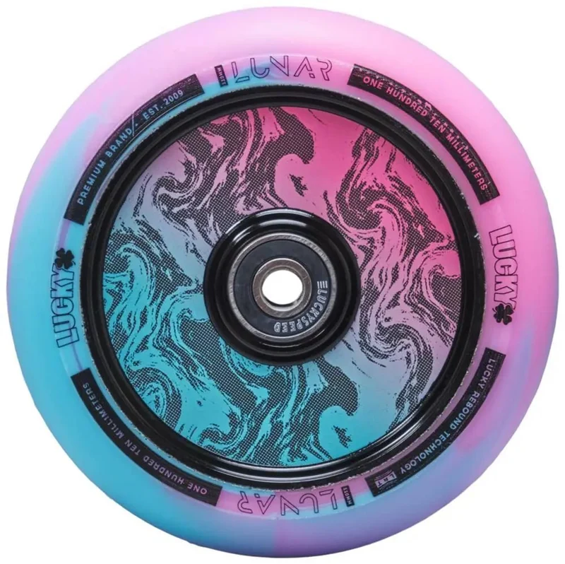 Lucky Lunar 110mm Hjul (Rush Pink/Blue Swirl)