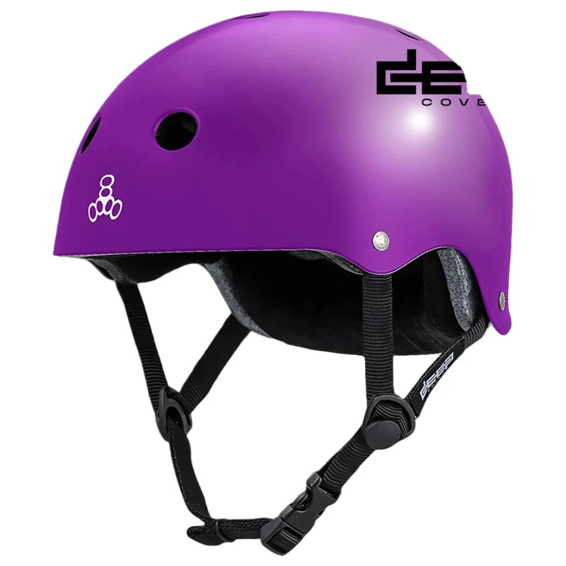 Triple Eight Deep Cover Hjälm (Purple Glossy)
